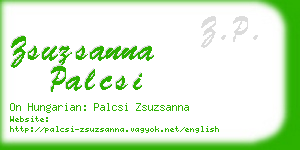 zsuzsanna palcsi business card